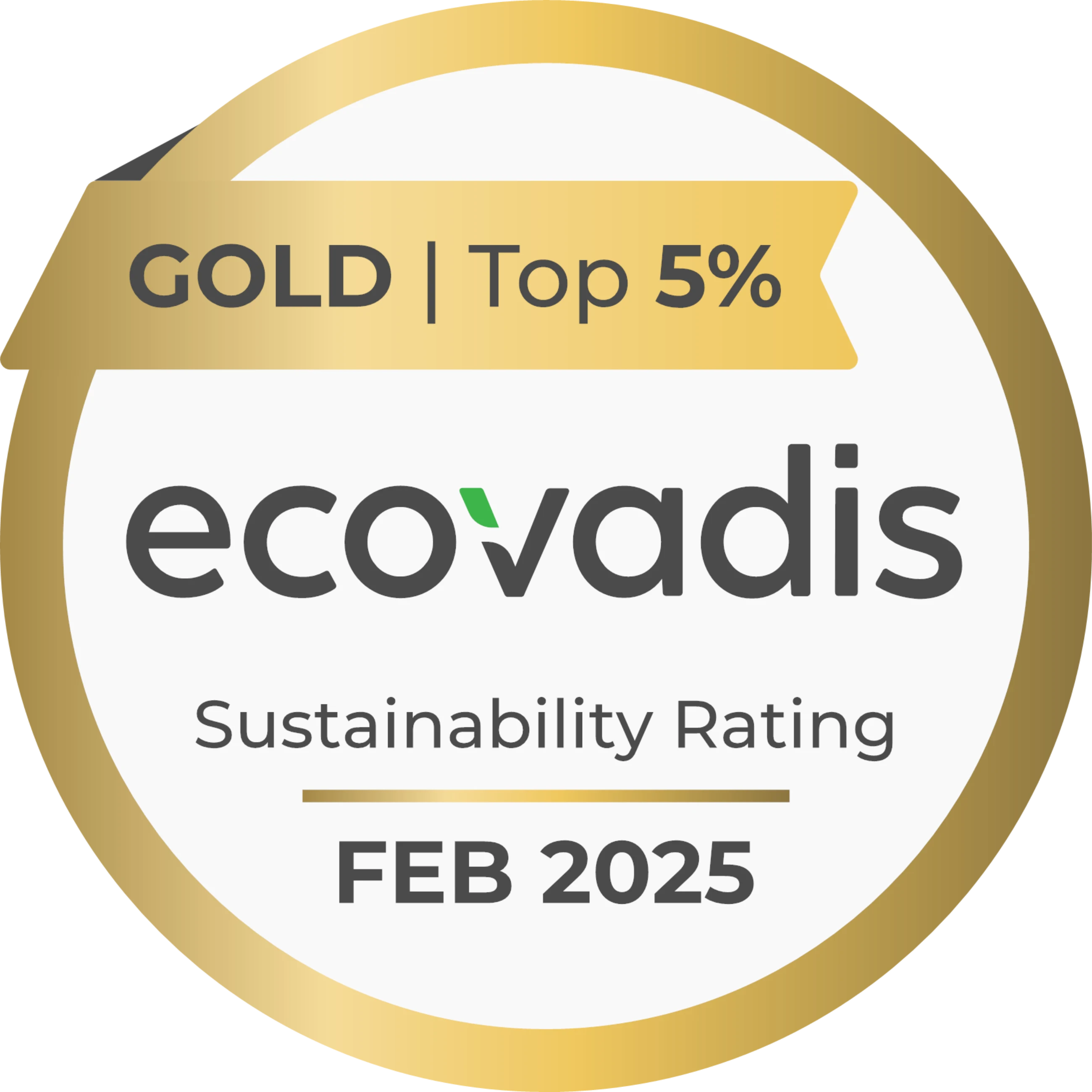 EcoVadis Gold-Medaille Auszeichnung